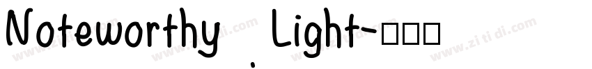 Noteworthy Light字体转换